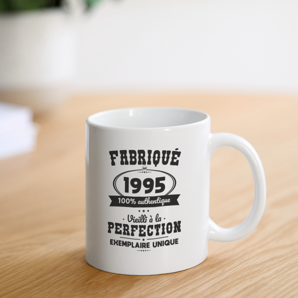 Mug blanc - Anniversaire 30 Ans - Fabriqué en 1995 - blanc