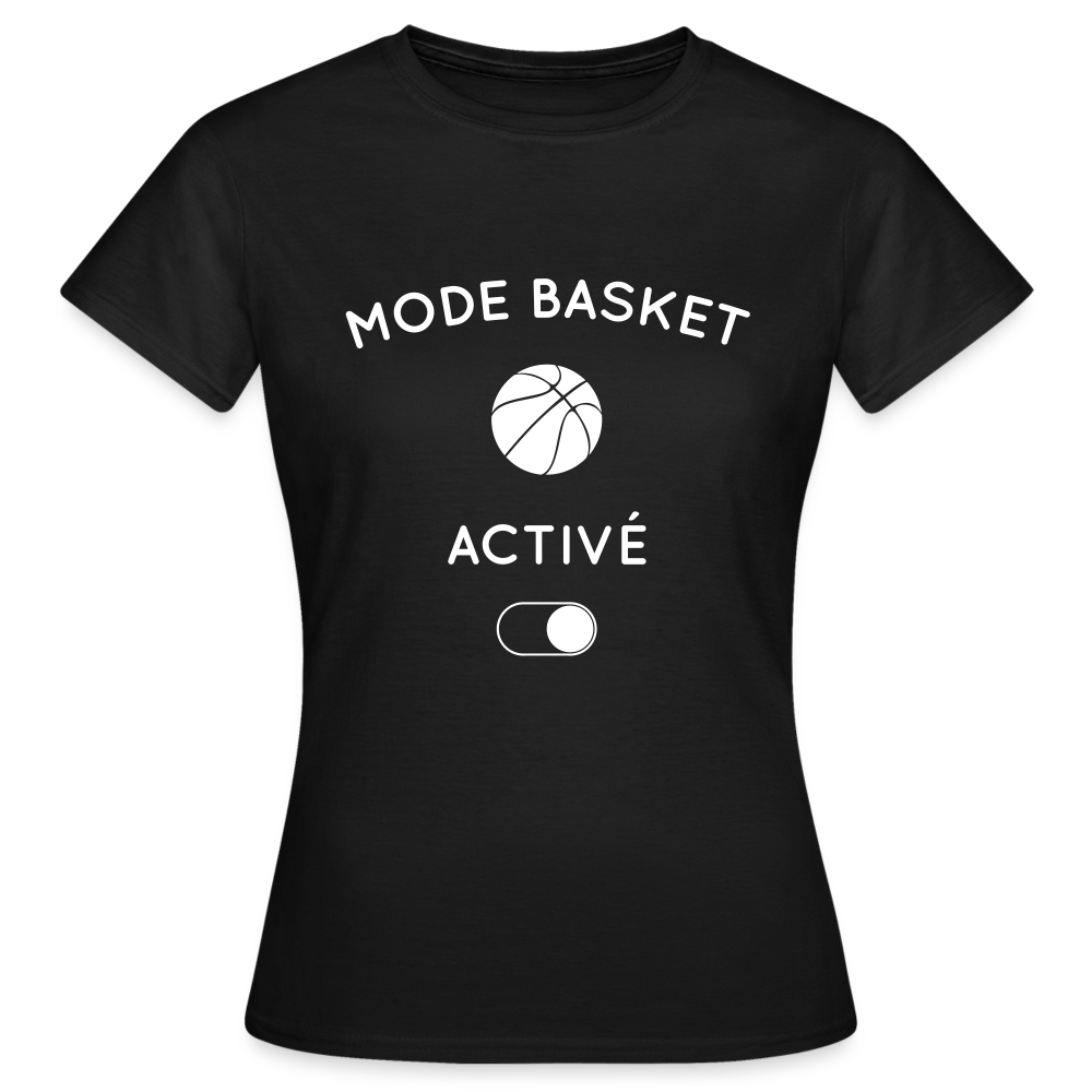 T-shirt Femme - Mode basket activé - noir