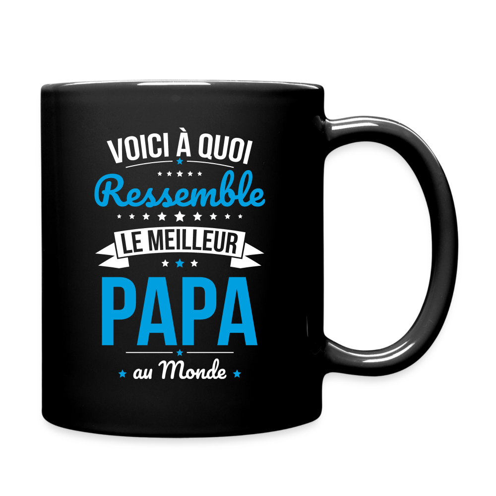 Mug uni - Voici à quoi ressemble le meilleur Papa au monde - noir