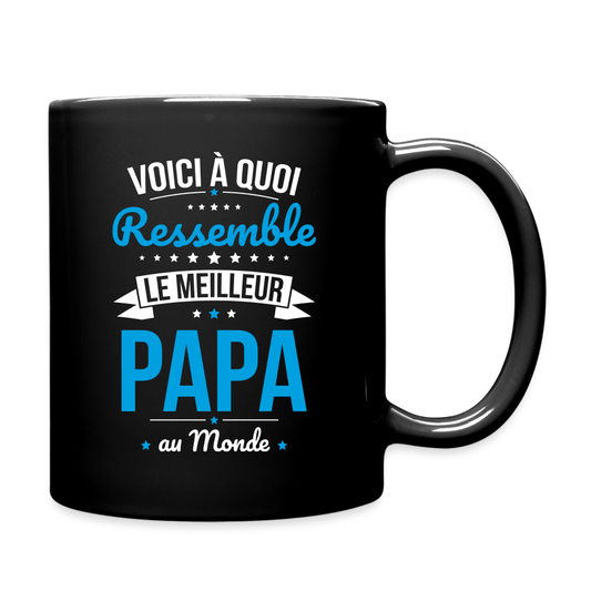 Mug uni - Voici à quoi ressemble le meilleur Papa au monde - noir