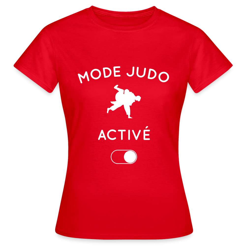 T-shirt Femme - Mode judo activé - rouge