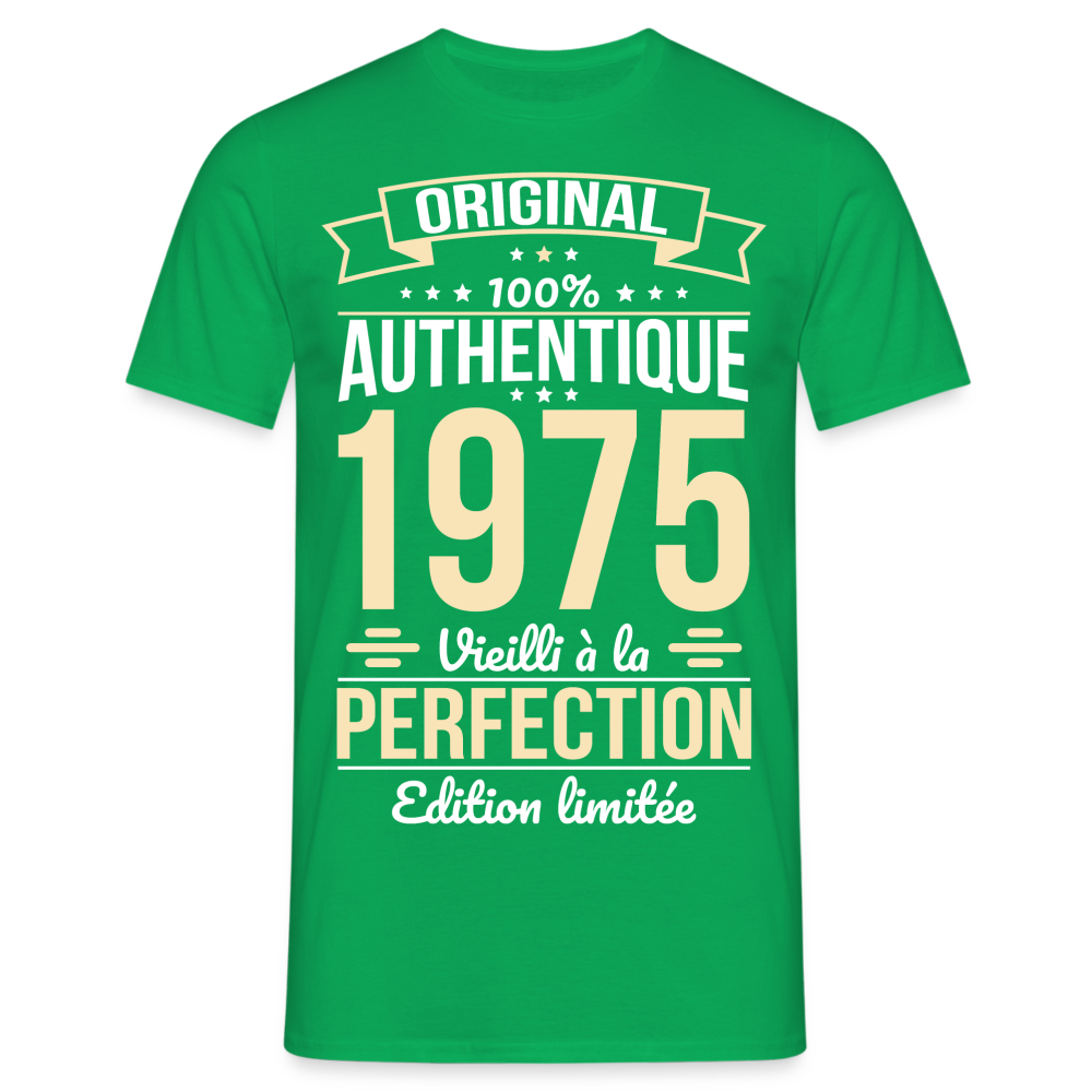 T-shirt Homme - Anniversaire 50 Ans - Original 1975 - vert