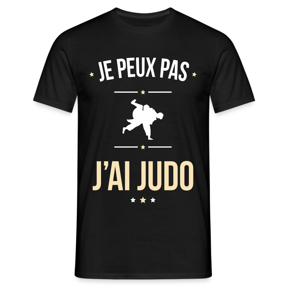 T-shirt Homme - Je peux pas j'ai Judo - noir