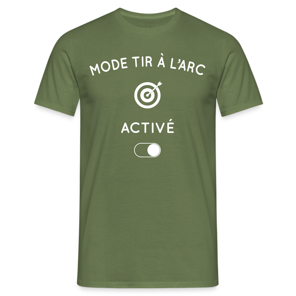 T-shirt Homme - Mode tir à l'arc activé - vert militaire