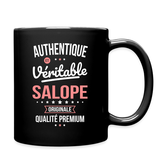 Mug uni - Authentique et véritable Salope - noir