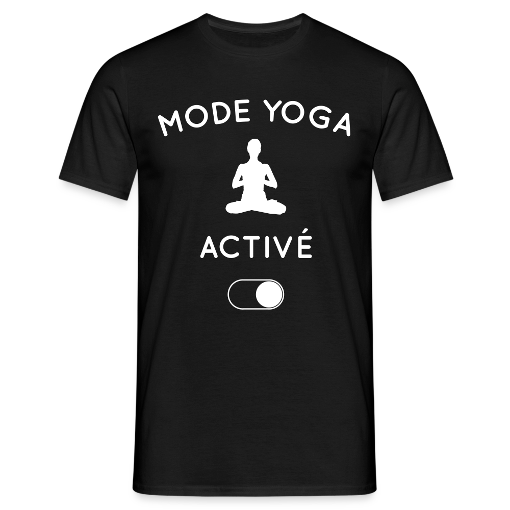 T-shirt Homme - Mode yoga activé - noir