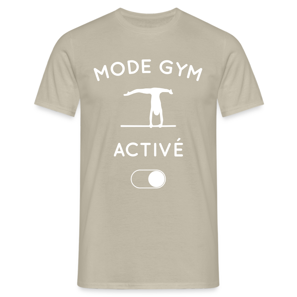 T-shirt Homme - Mode gym activé - beige sable