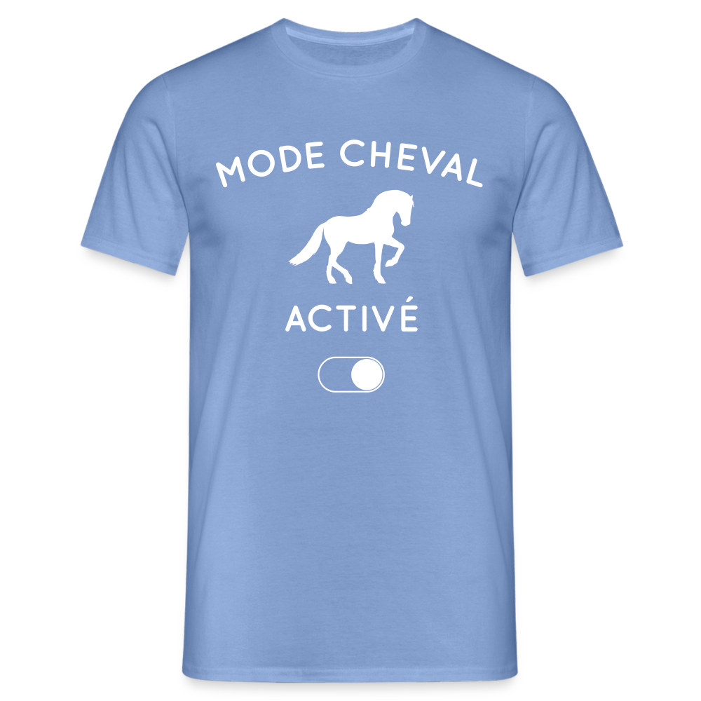 T-shirt Homme - Mode cheval activé - carolina blue