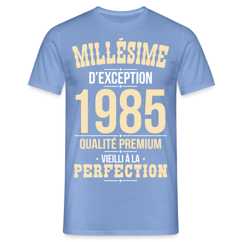 T-shirt Homme - Anniversaire 40 Ans - Millésime 1985 - carolina blue