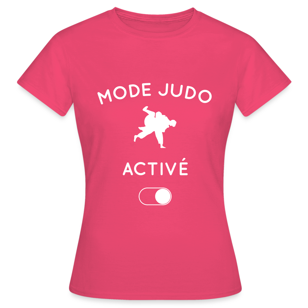 T-shirt Femme - Mode judo activé - rose azalée