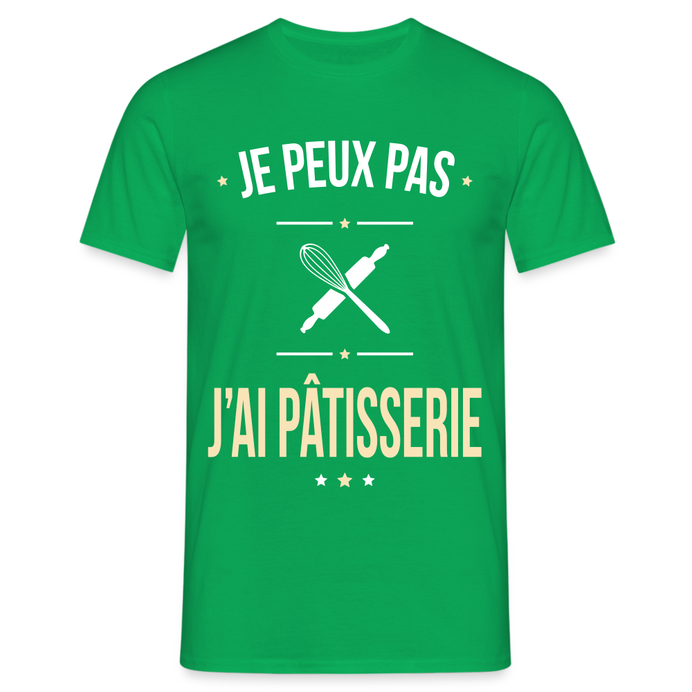 T-shirt Homme -  Je peux pas j'ai Pâtisserie - vert