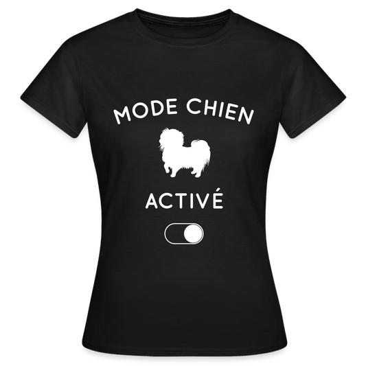 T-shirt Femme - Mode chien activé - noir