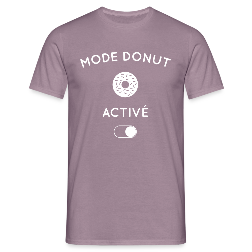 T-shirt Homme - Mode donut activé - mauve gris 