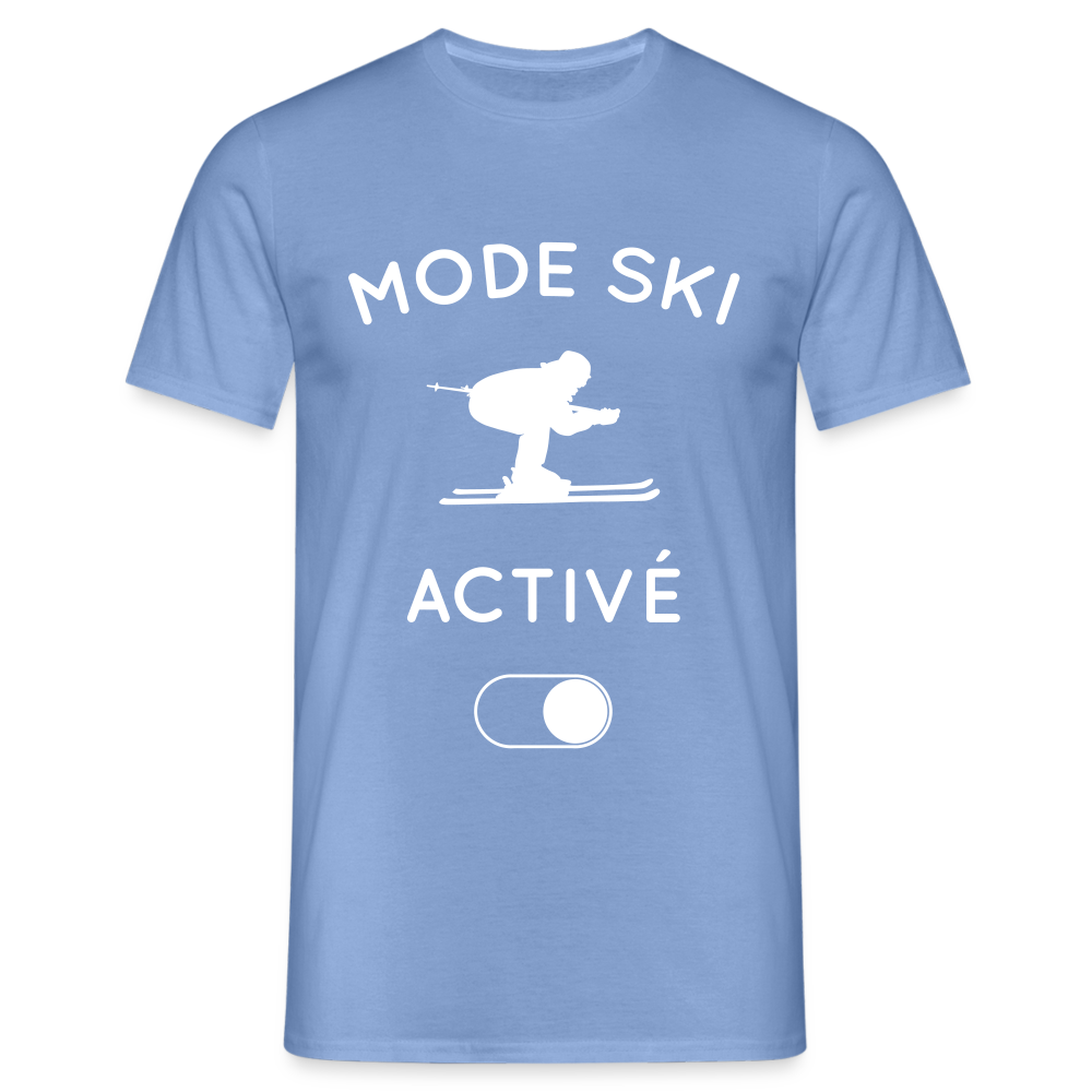 T-shirt Homme - Mode ski activé - carolina blue