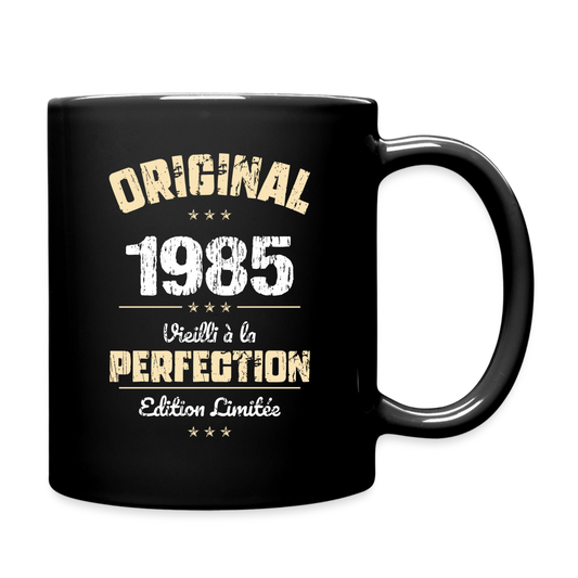 Mug uni - Anniversaire 40 Ans - Original 1985 - noir