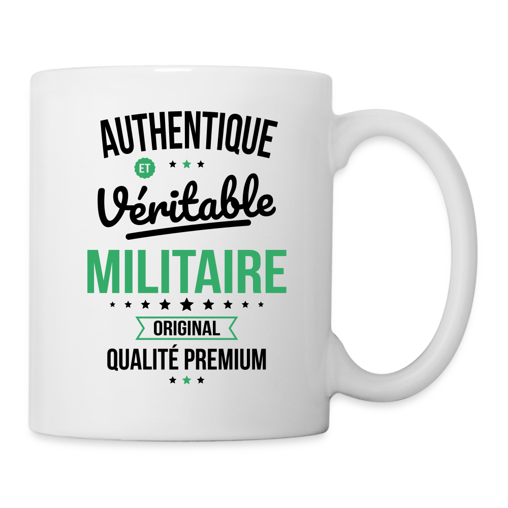 Mug blanc - Authentique et véritable Militaire - blanc