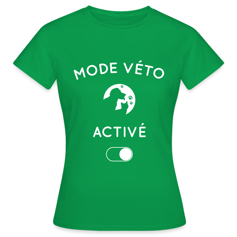 T-shirt Femme - Mode véto activé - vert