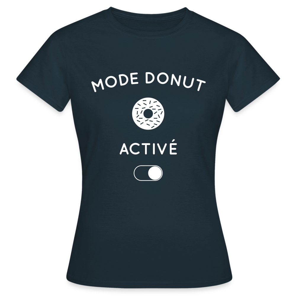 T-shirt Femme - Mode donut activé - marine