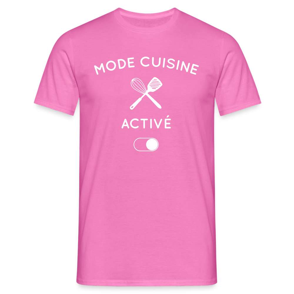 T-shirt Homme - Mode cuisine activé - rose