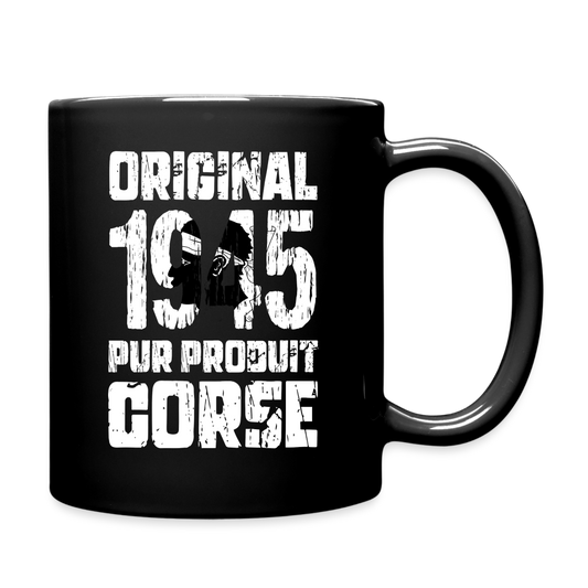 Mug uni - Anniversaire 80 Ans - Original 1945 - Pur produit Corse - noir