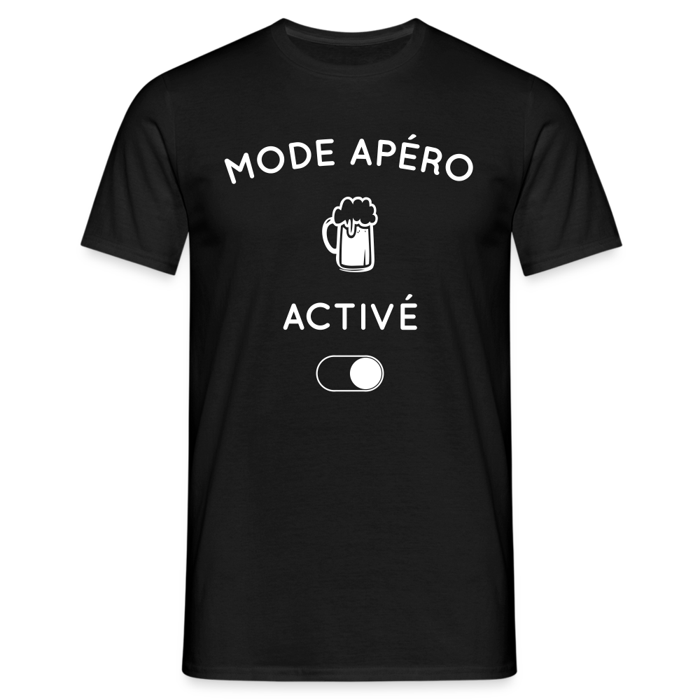 T-shirt Homme - Mode apéro activé - noir