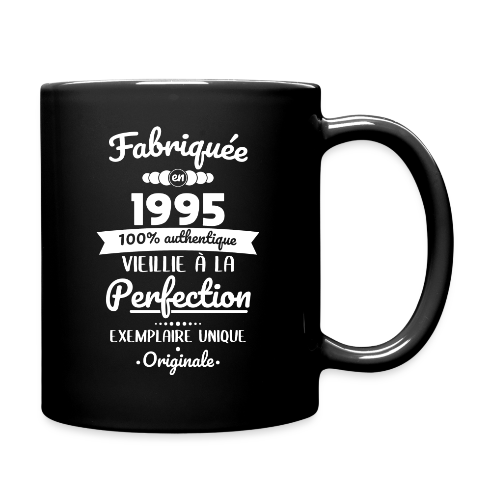 Mug uni - Anniversaire 30 Ans - Fabriquée en 1995 - noir