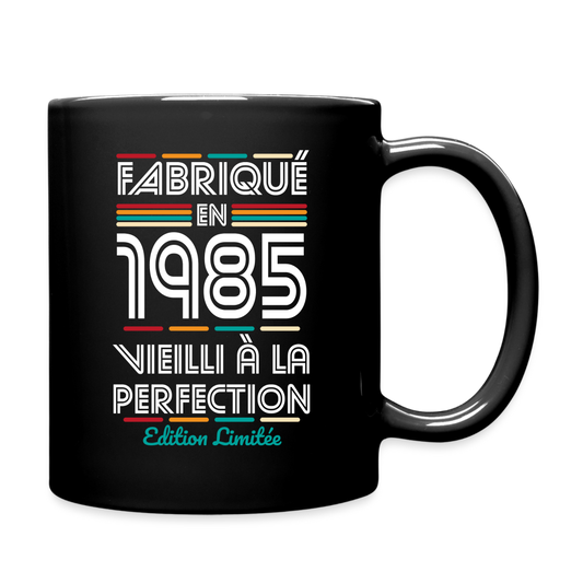 Mug uni - Anniversaire 40 Ans - Fabriqué en 1985 - noir