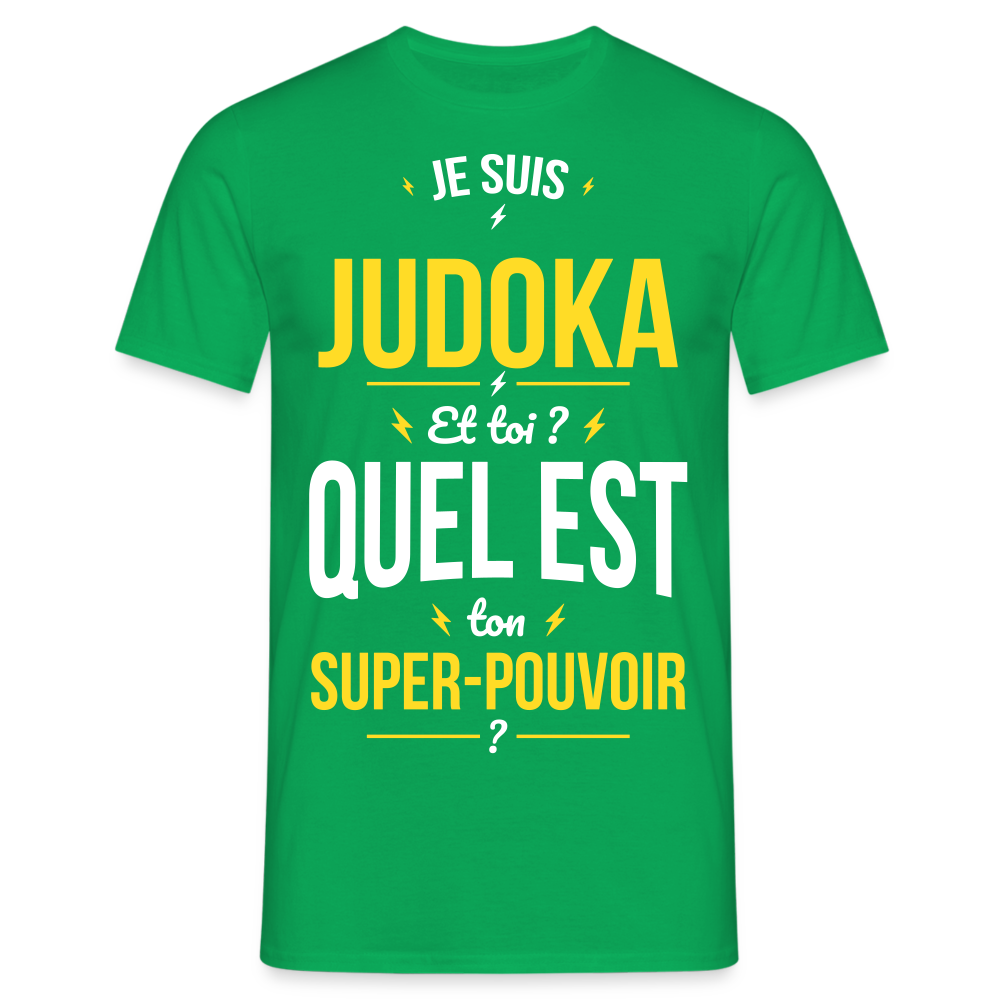 T-shirt Homme - Je suis judoka - Super-pouvoir - vert