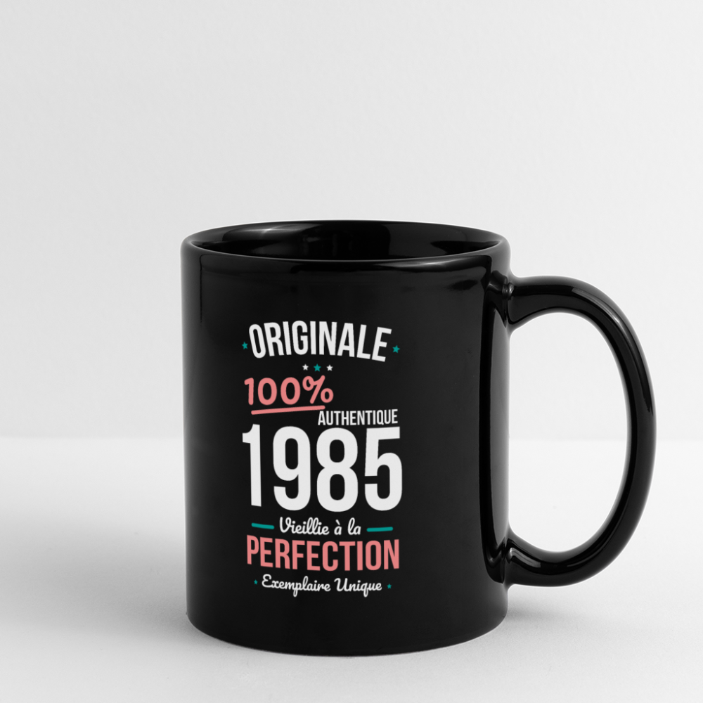 Mug uni - Anniversaire 40 Ans - Originale 1985 - noir