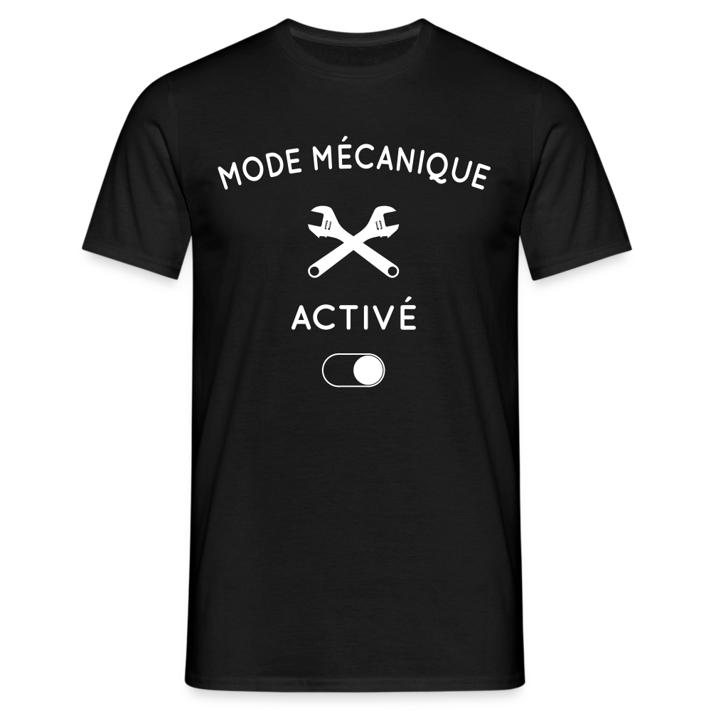 T-shirt Homme - Mode mécanique activé - noir