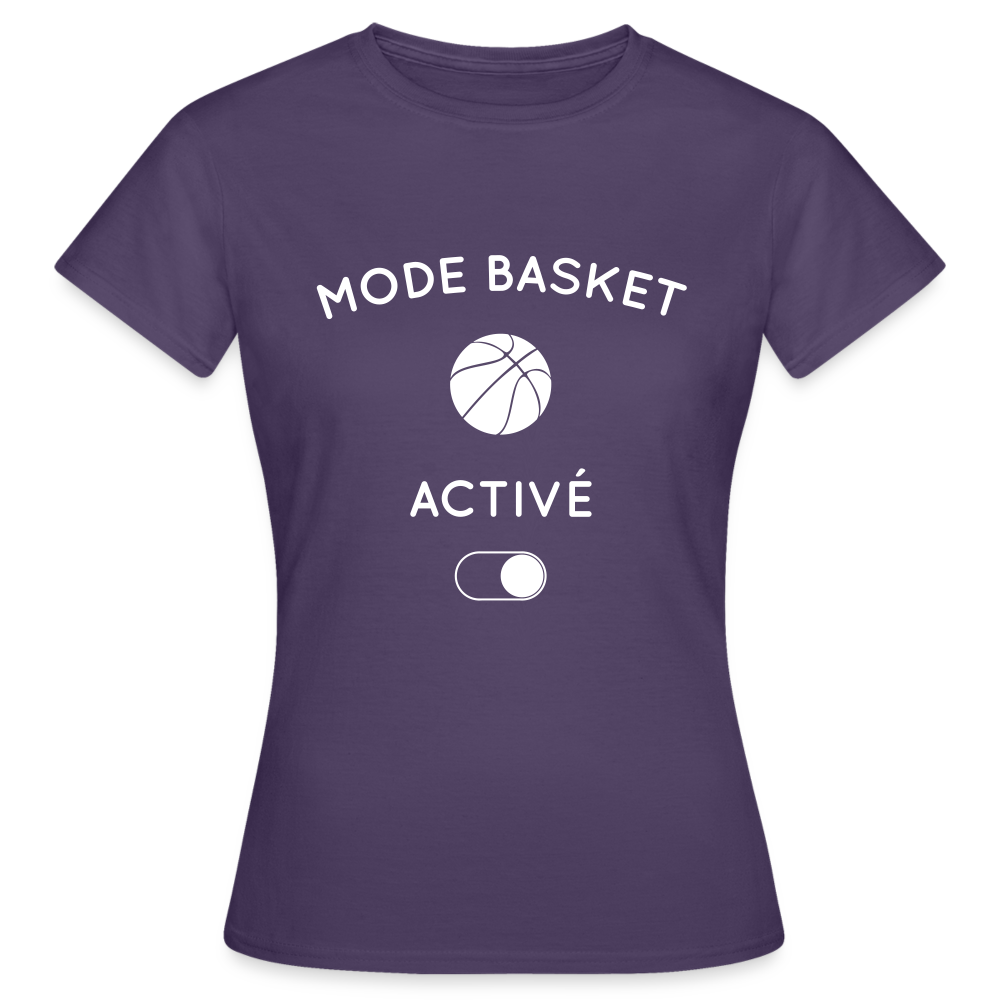 T-shirt Femme - Mode basket activé - violet foncé