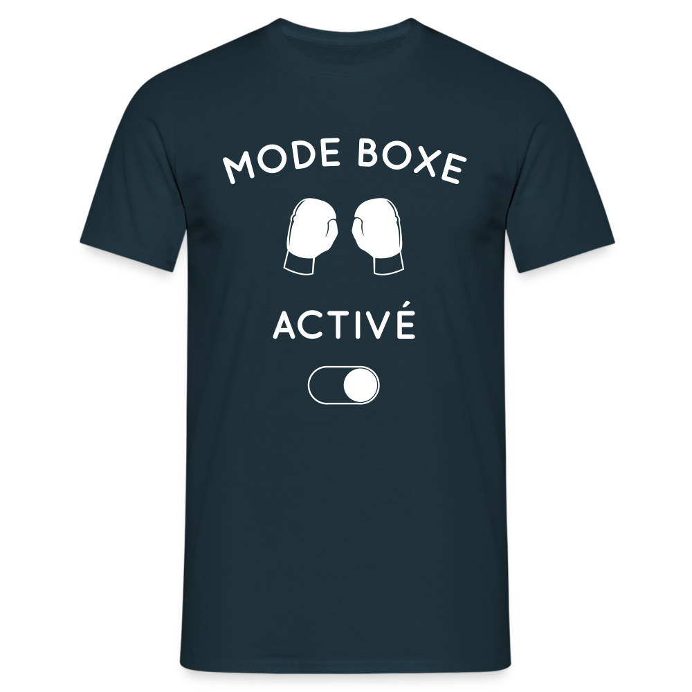 T-shirt Homme - Mode boxe activé - marine