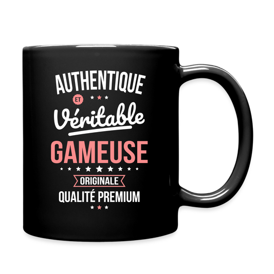 Mug uni - Authentique et véritable Gameuse - noir