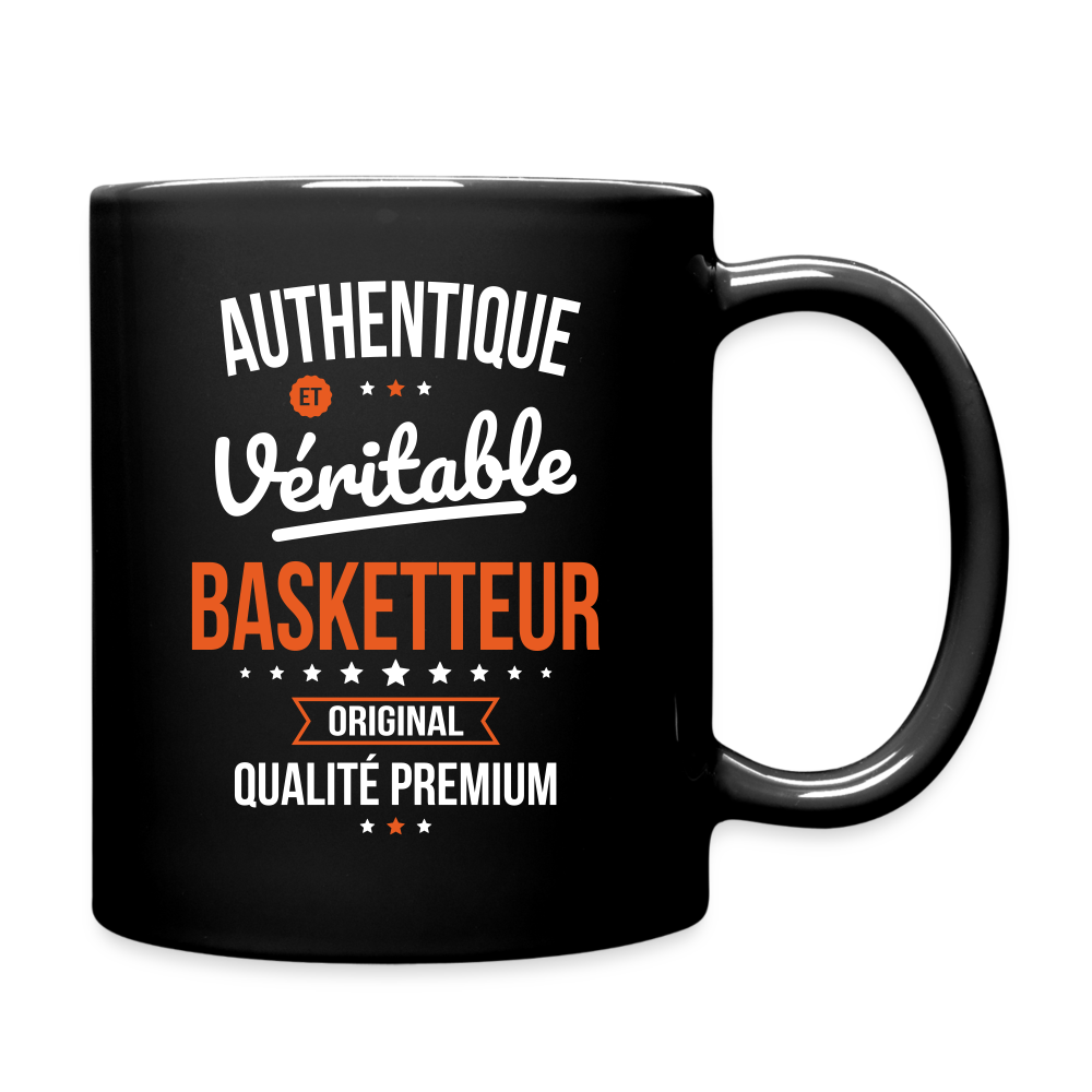 Mug uni - Authentique et véritable Basketteur - noir