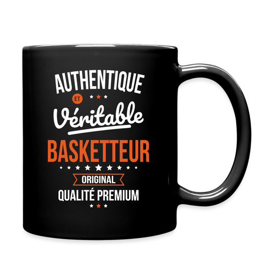 Mug uni - Authentique et véritable Basketteur - noir