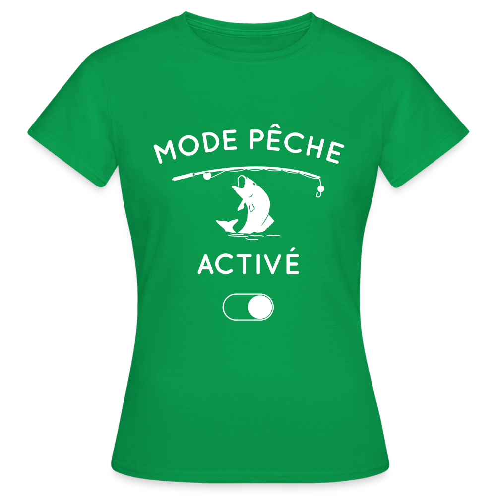 T-shirt Femme - Mode pêche activé - vert