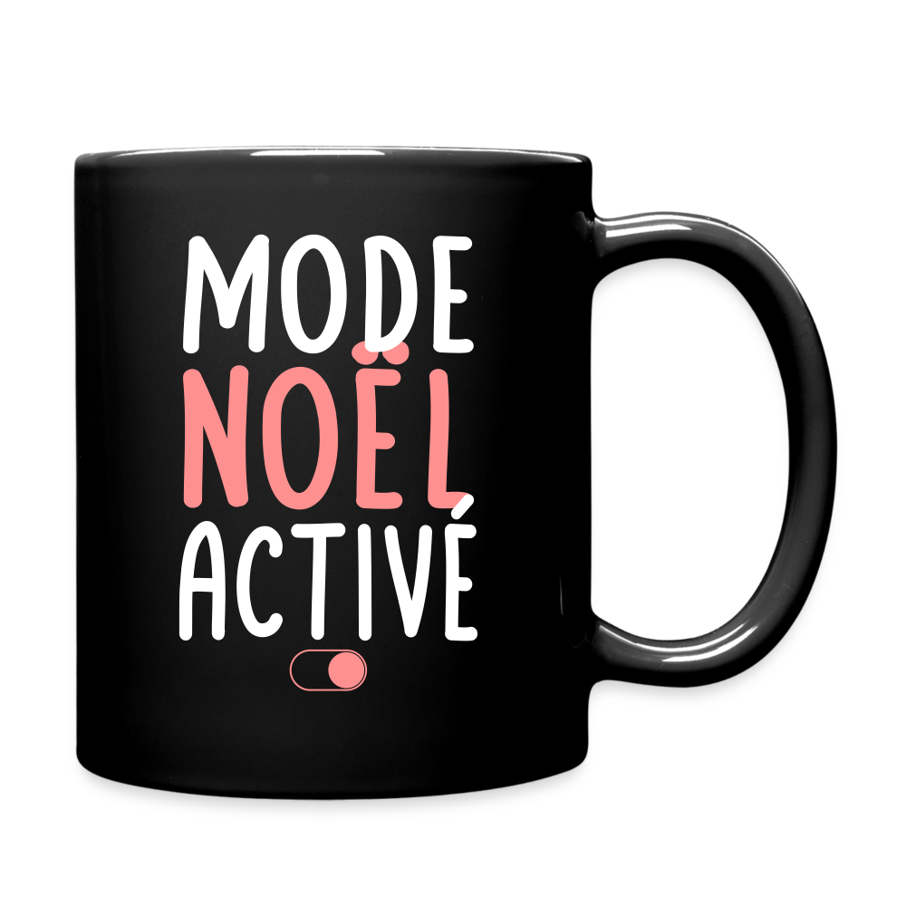 Mug uni - Mode Noël activé - noir