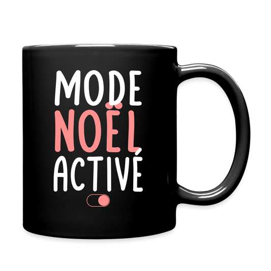 Mug uni - Mode Noël activé - noir