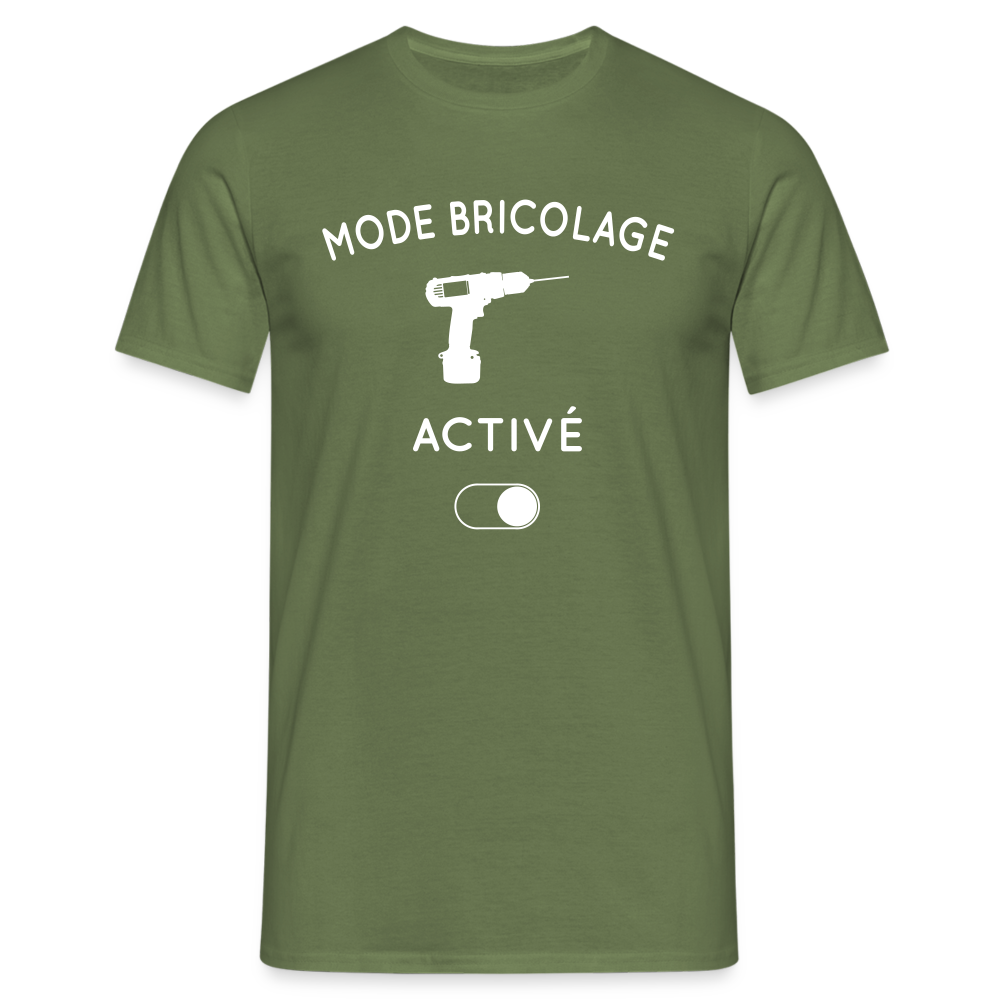 T-shirt Homme - Mode bricolage activé - vert militaire