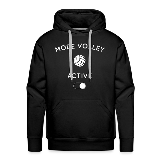 Sweat à capuche Premium Homme - Mode volley activé - noir