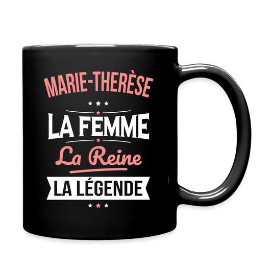 Mug uni - Marie-Thérèse - la Femme - la Reine - la Légende - noir