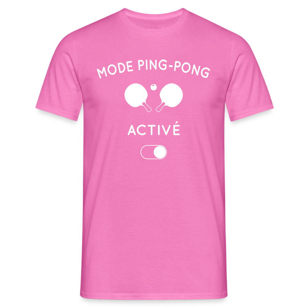 T-shirt Homme - Mode ping-pong activé - rose