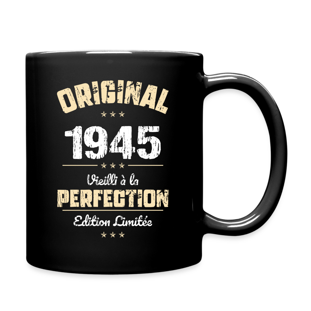 Mug uni - Anniversaire 80 Ans - Original 1945 - noir