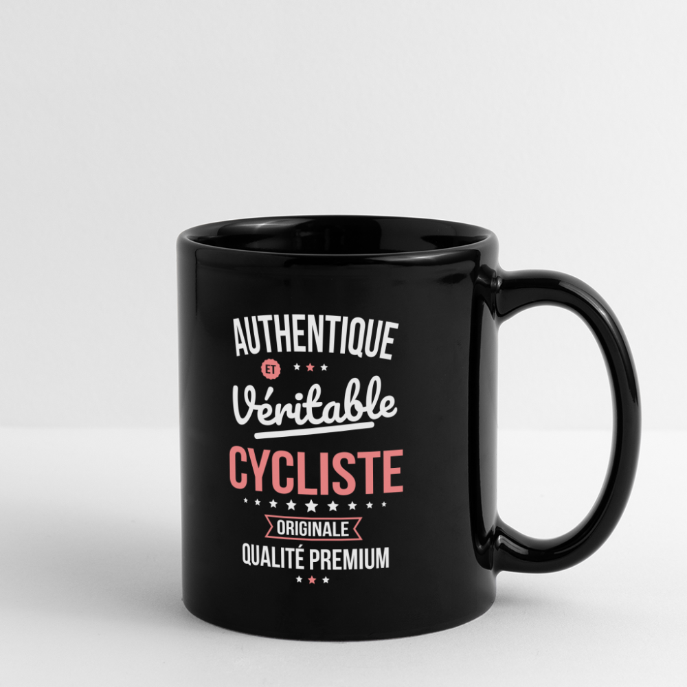 Mug uni - Authentique et véritable Cycliste - noir