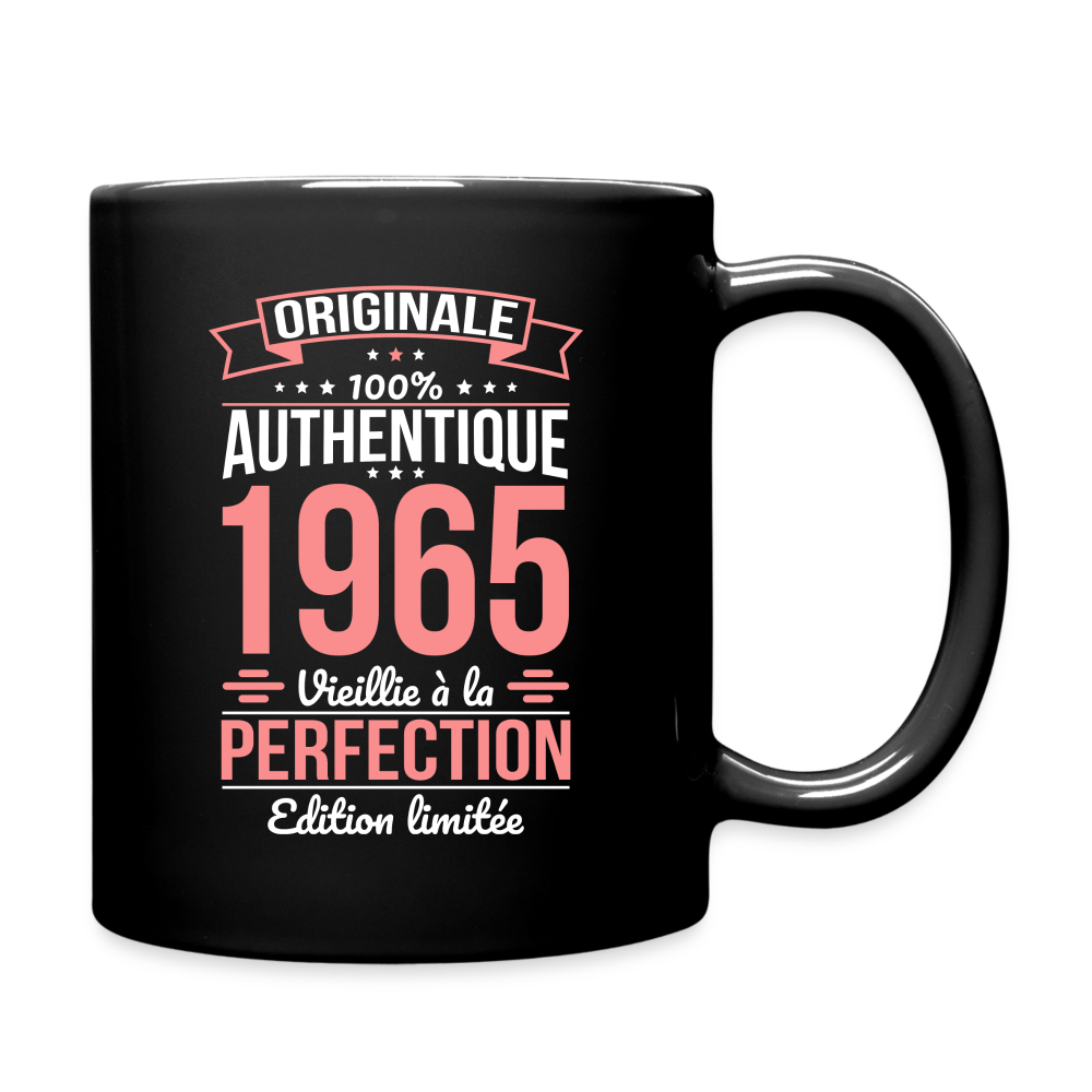 Mug uni - Anniversaire 60 Ans - Originale 1965 - noir