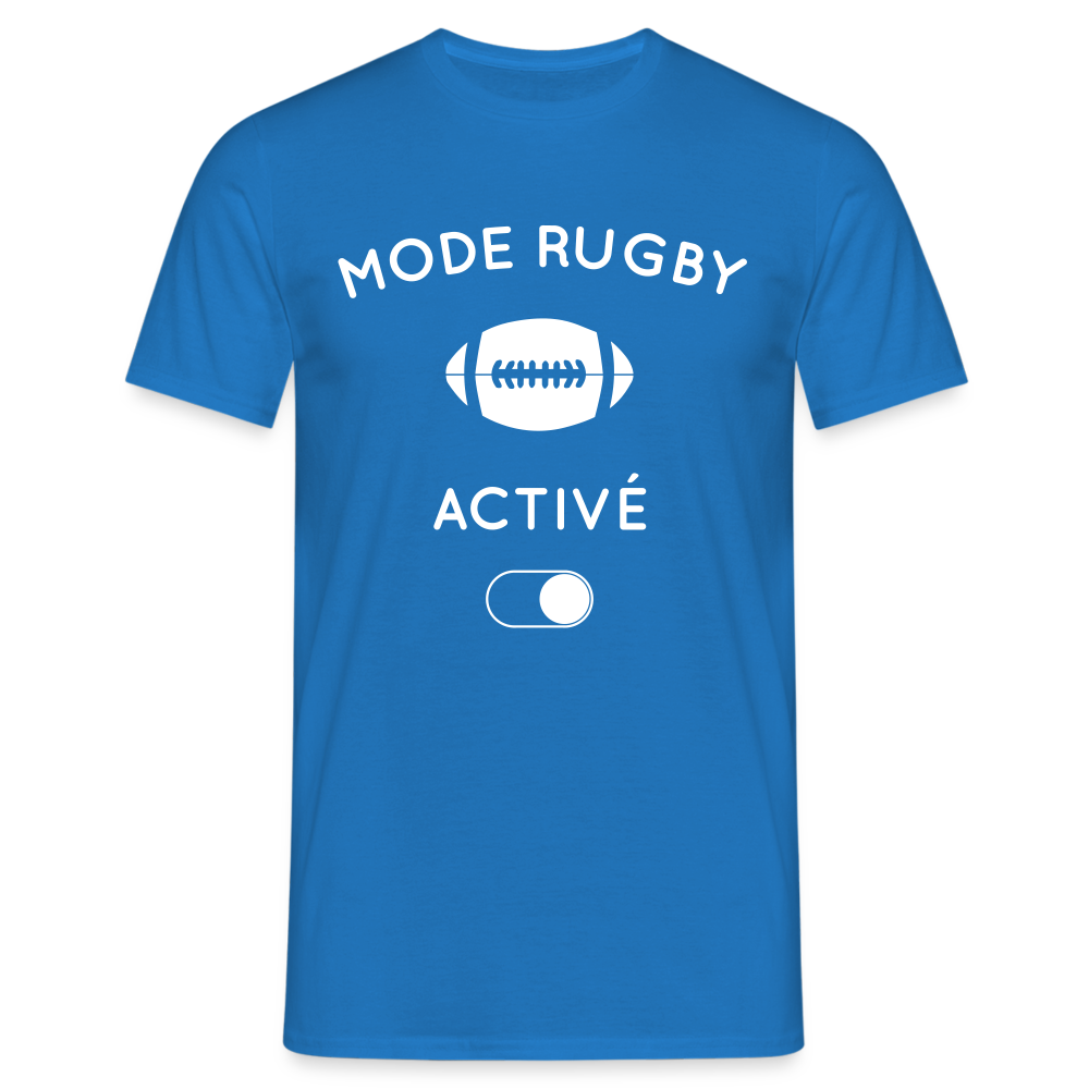 T-shirt Homme - Mode rugby activé - bleu royal