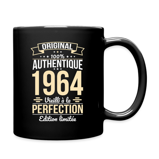 Mug uni - Anniversaire 60 Ans - Original 1964 - noir