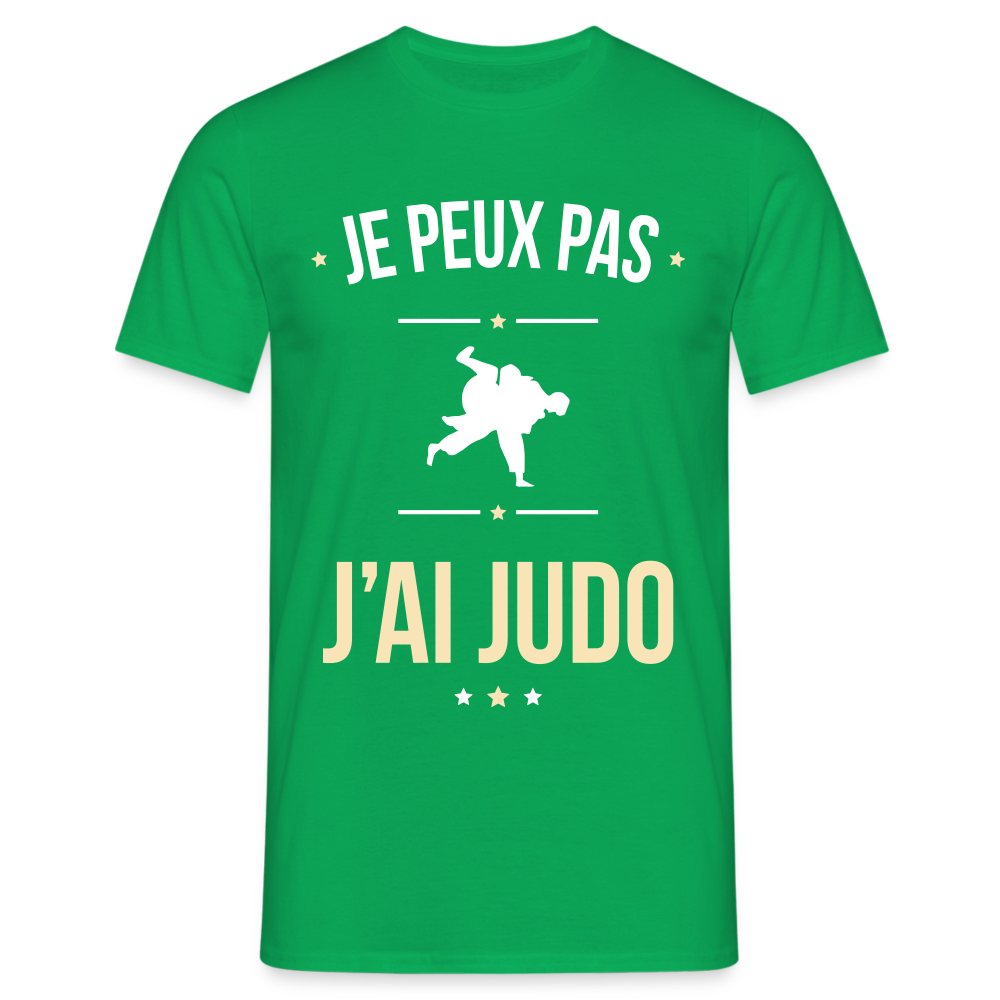 T-shirt Homme - Je peux pas j'ai Judo - vert