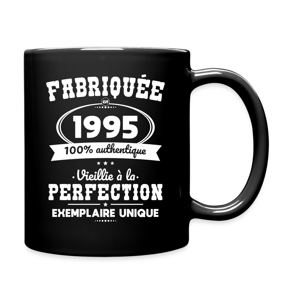 Mug uni - Anniversaire 30 Ans - Fabriquée en 1995 - noir