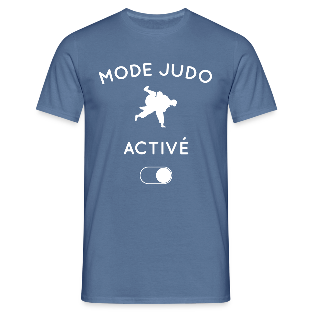 T-shirt Homme - Mode judo activé - bleu pigeon 